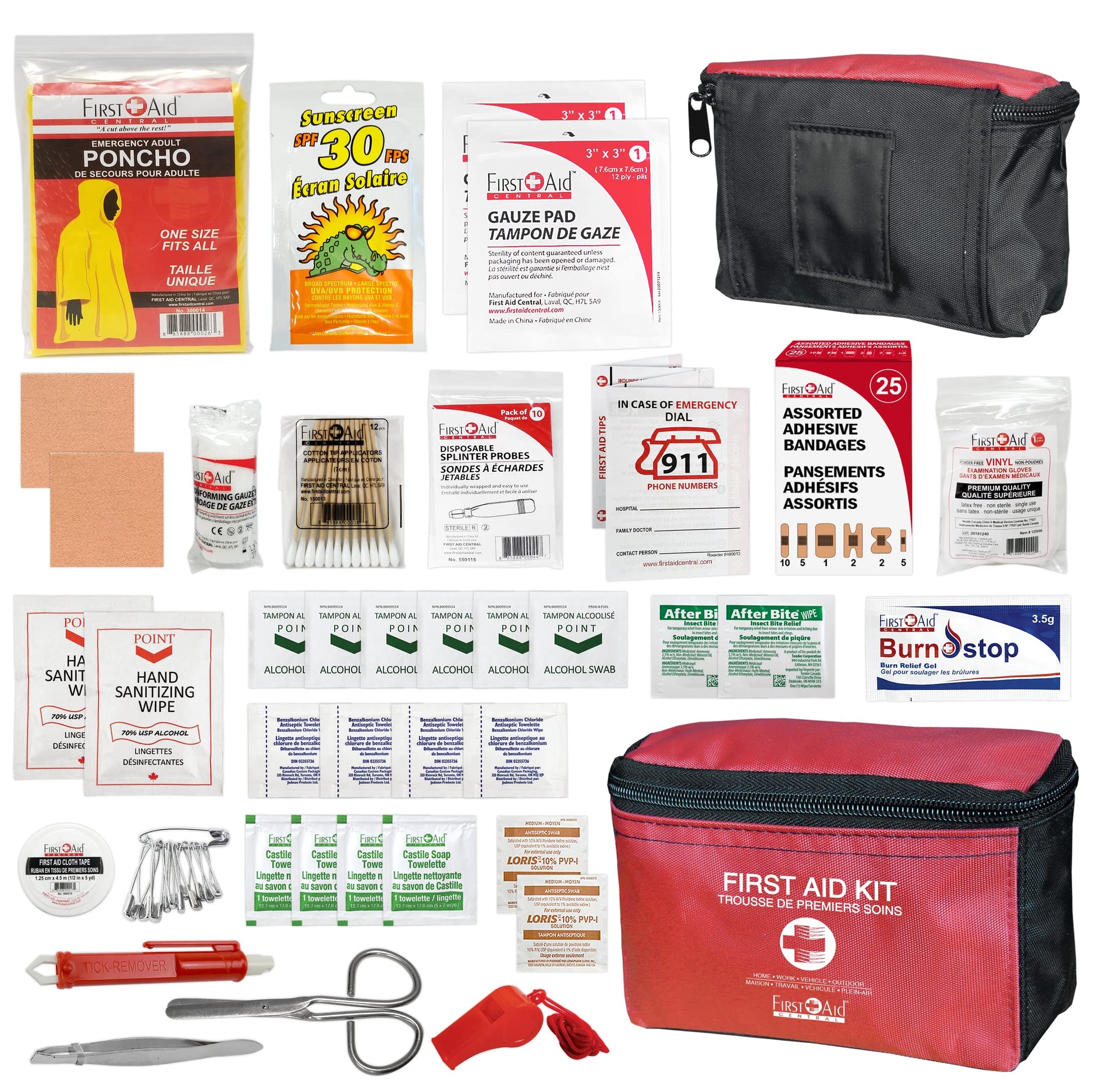 First Aid Central Outdoor First Aid Kit FIRST AID CENTRAL