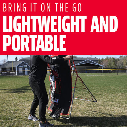 Franklin Sports Pitch Back Rebounder and Switch Hitter Pitching Target - 2 in 1 Return Trainer and Catcher Target - Perfect for Pitching, Fielding and Throwing Practice - 55 x 36 Inch, Multi Franklin Sports
