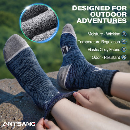 ANTSANG Kids Toddlers Boys Girls Merino Wool Hiking Athletic Crew Socks 🍁 All In One Marketplace Canada