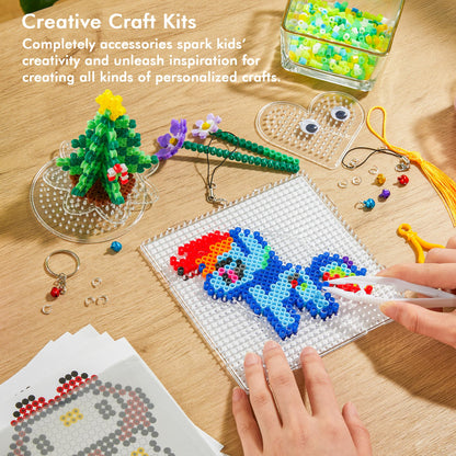 30,000 Fuse Beads Kit-30 Individual Packs of Iron Beads Set with 3 Pegboards, 5 Ironing Paper, 10 Patterns, Gifts for Birthday Christmas, Multicolor 5mm Melty Beads Bulk Refill Kit 🍁 All In One Marketplace Canada