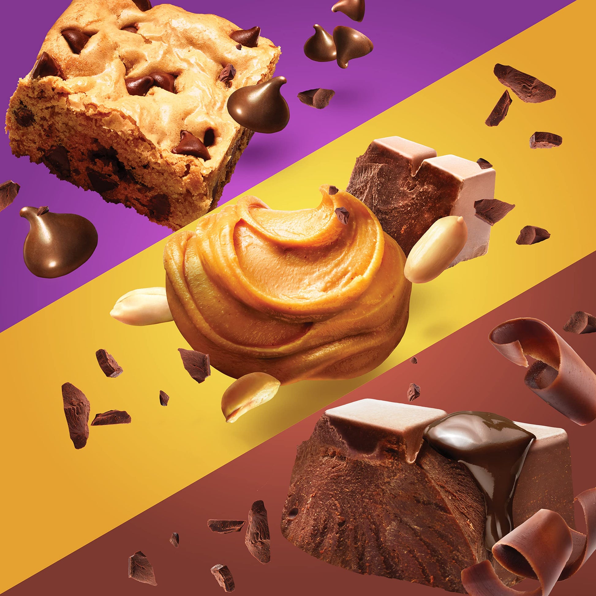 Pure Protein Variety Pack - 18 Bars (Chocolate Peanut Butter, Chewy Chocolate Chip, Chocolate Deluxe)