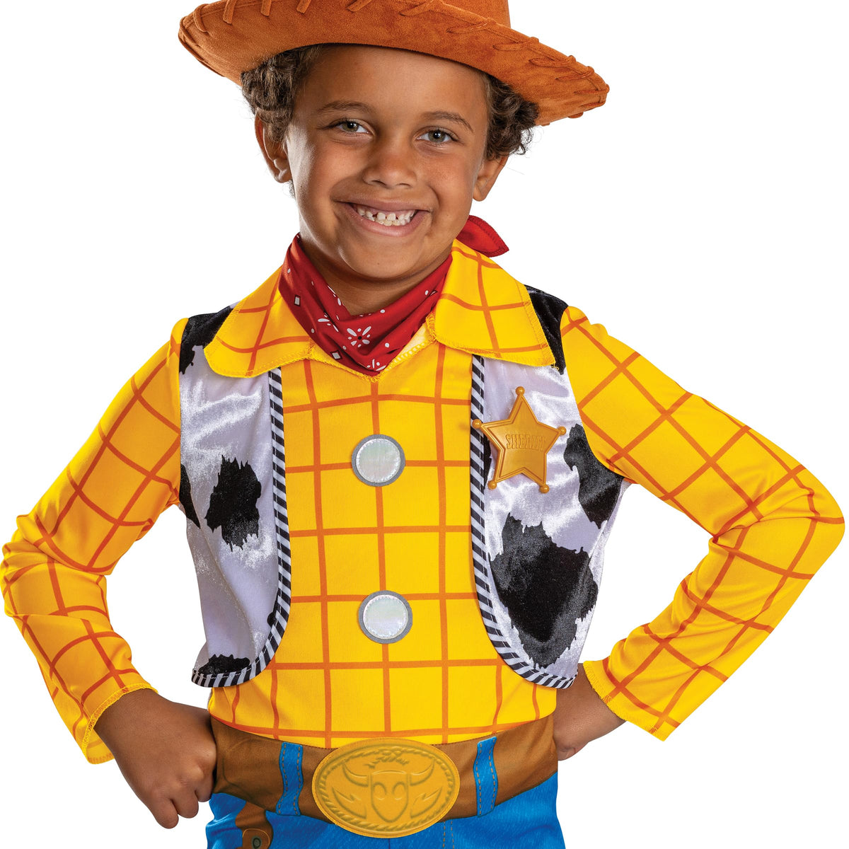 Costume de luxe Woody Toy Story de Disney, tenue de déguisement officielle d'Halloween pour garçon, taille (3T-4T)