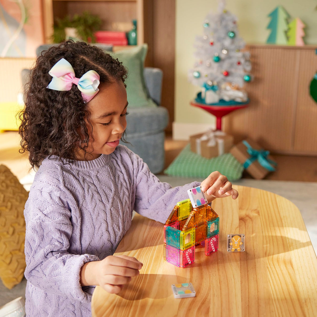 Magna-Tiles microMAGS 24-Piece Gingerbread House Travel Set, The Original Magnetic Building Brand 🍁 All In One Marketplace Canada