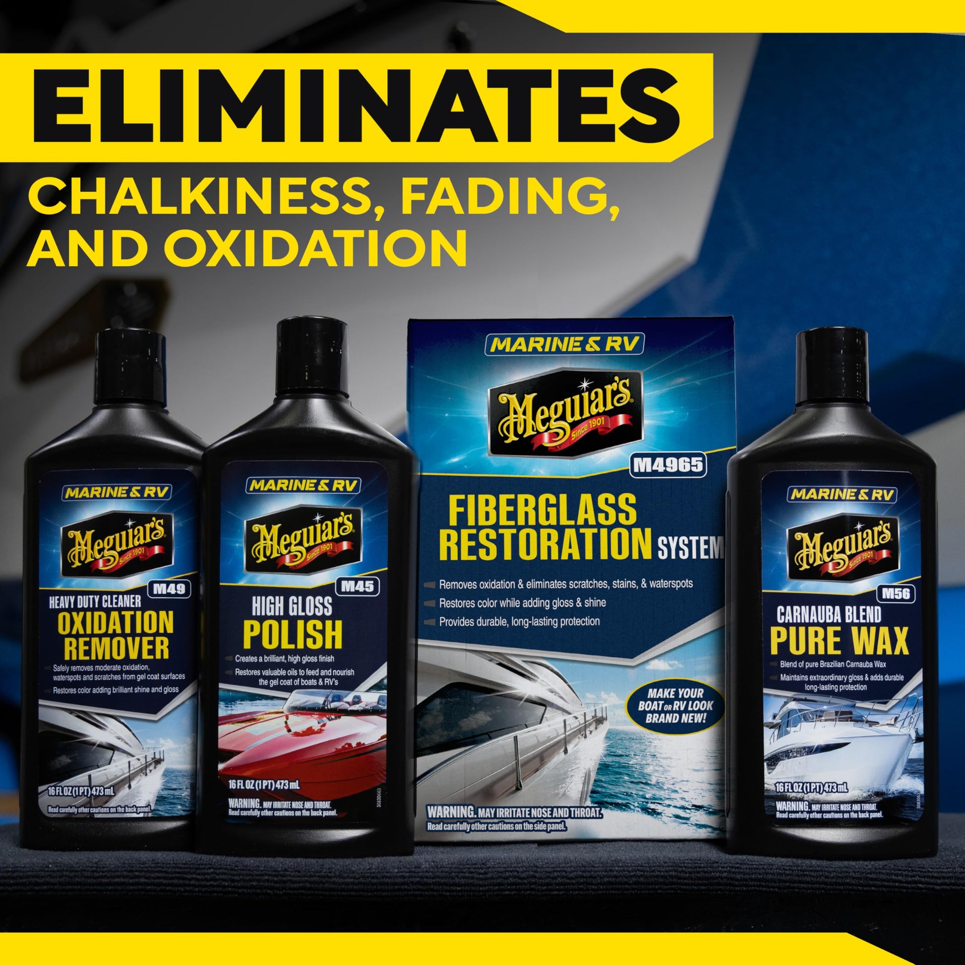 Meguiar's M-4965 MG Fiberglass Oxidation Removal Kit Meguiar's