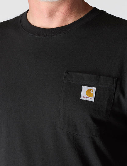 Carhartt Men's K87 Workwear Short Sleeve T-Shirt (Regular and Big & Tall Sizes), Black, 3XL (Reg)