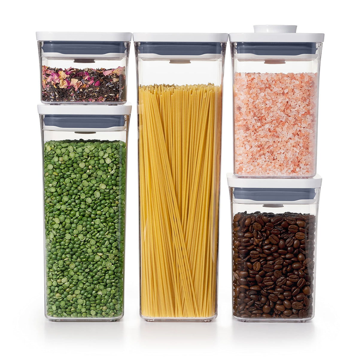OXO 11235900 Good Grips 5 Piece POP Container, Set, White