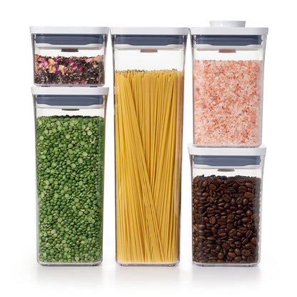 OXO 11235900 Good Grips 5 Piece POP Container, Set, White