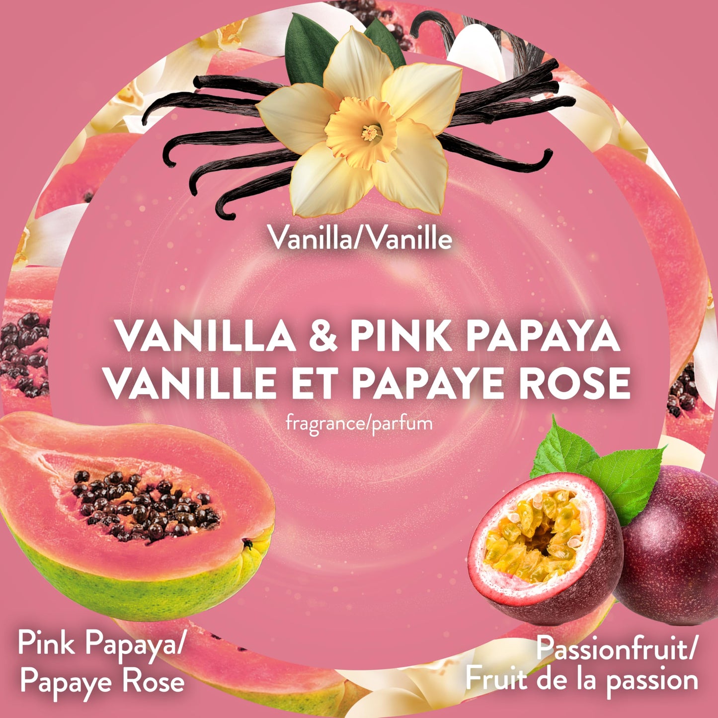 Air Wick Plug In Scented Oil Air Freshener Refills for Home – Infused with Essential Oils – 5 Count – Vanilla & Pink Papaya Scent - Available at All In One Marketplace Canada