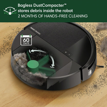 iRobot Roomba 205 DustCompactor Combo Robot Vac & Mop - Compacts Dirt Inside, No Emptying for 60 Days, Space Saving, No Dock, No Bags, Intense Power-Lifting Suction, LiDAR Navigation, Multi-Surface - Available at All In One Marketplace Canada