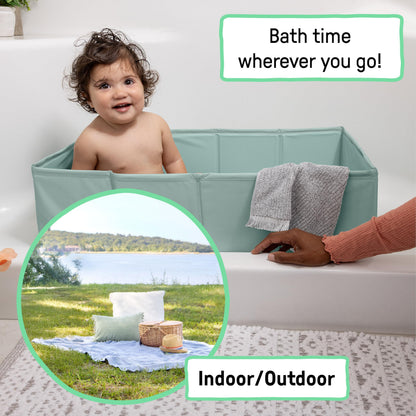 Ingenuity Tuckaway Toddler Tub, Converts Shower to Tub, Folds to Store, Easy to Clean, No Assembly Required, 12M-5Y 🍁 All In One Marketplace Canada
