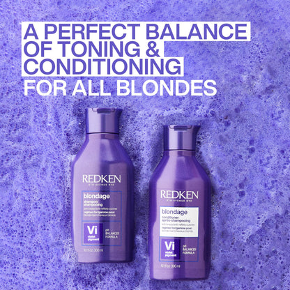 Redken Color Extend Blondage Depositing Purple Conditioner, Hair Toner, Neutralizes Brassy Tones, With Citric Acid - Available at All In One Marketplace Canada