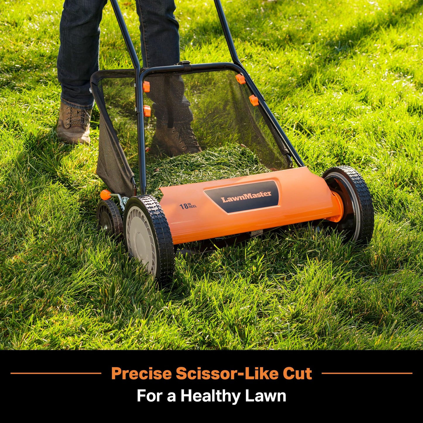 LawnMaster LMRM1801 Push Reel Lawn Mower 18-Inch 5-Blade 🍁 All In One Marketplace Canada