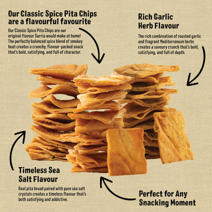 Cedar Valley Pita Chips Variety Pack | 180g (6-Pack) | Coconut Oil Cooked, No Seed Oil | Golden & Crispy | Clean Ingredients, Non-GMO | Canadian-Made Snack