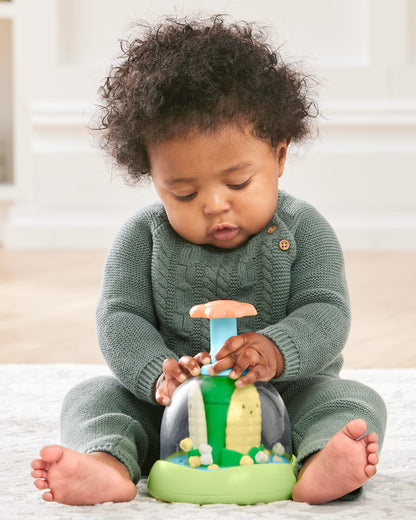 Skip Hop Press & Spin Baby Toy, Farmstand What's Poppin Corn Spinner Skip Hop