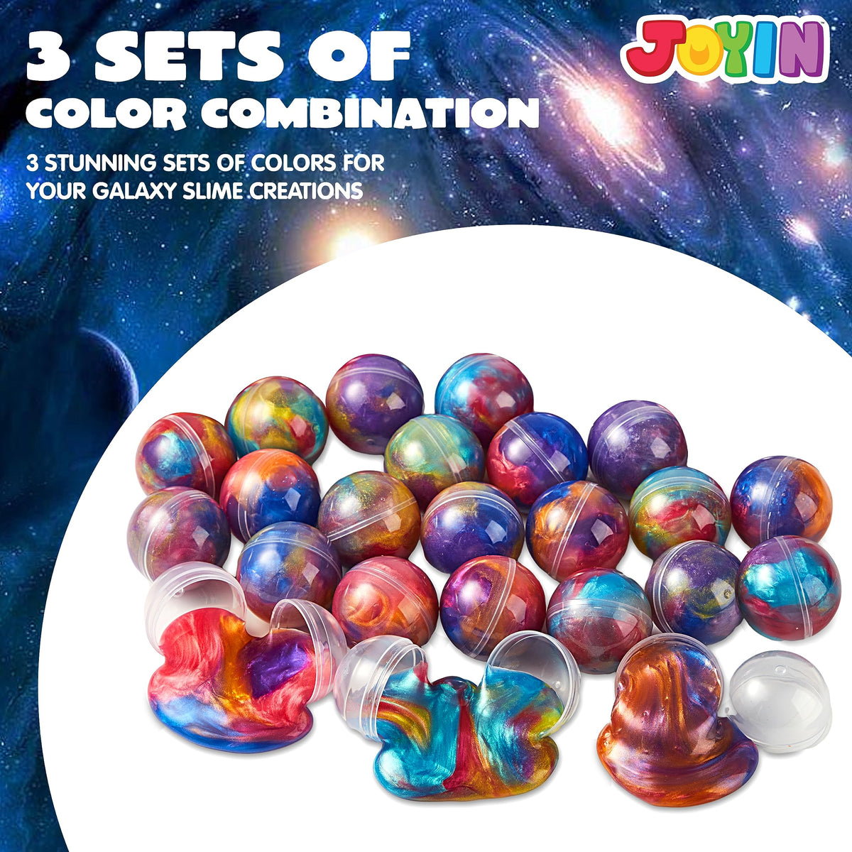 JOYIN Slime Ball Party Favors - 24 Pack Stretchy, Non-Sticky, Mess-Free Slime for Stress Relief - Safe for Girls and Boys - Classroom Rewards and Christmas Party Supplies 🍁 All In One Marketplace Canada