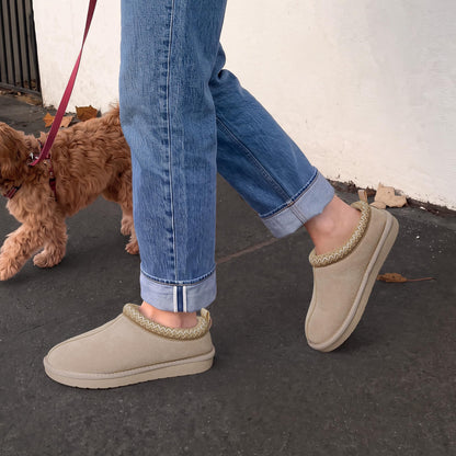 DREAM PAIRS Women's Slippers Genuine Suede,Sand,6 🍁 All In One Marketplace Canada
