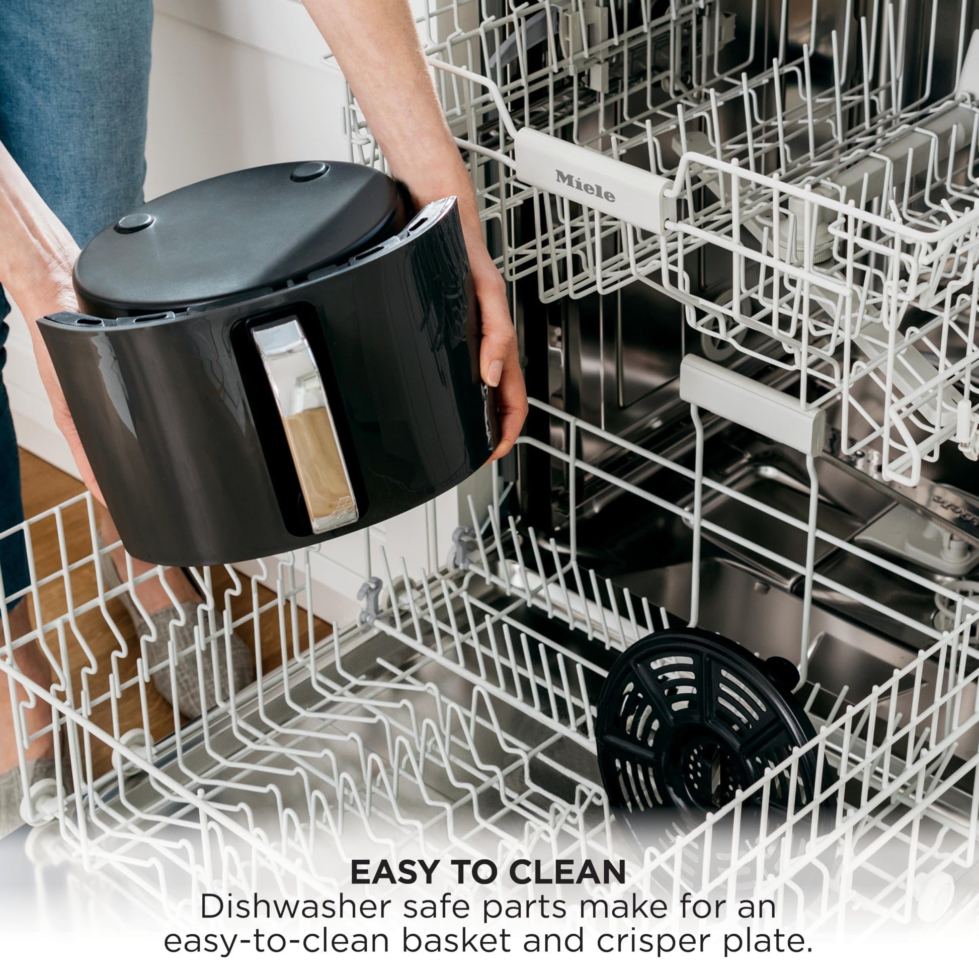 NINJA AF101C, Air Fryer, 3.8L Less Oil Electric Air Frying, Equipped with Crisper Plate + Multi-Layer Rack + Non Stick Basket, Programmable Control Panel, Black, 1550W, (Canadian Version) - Available at All In One Marketplace Canada