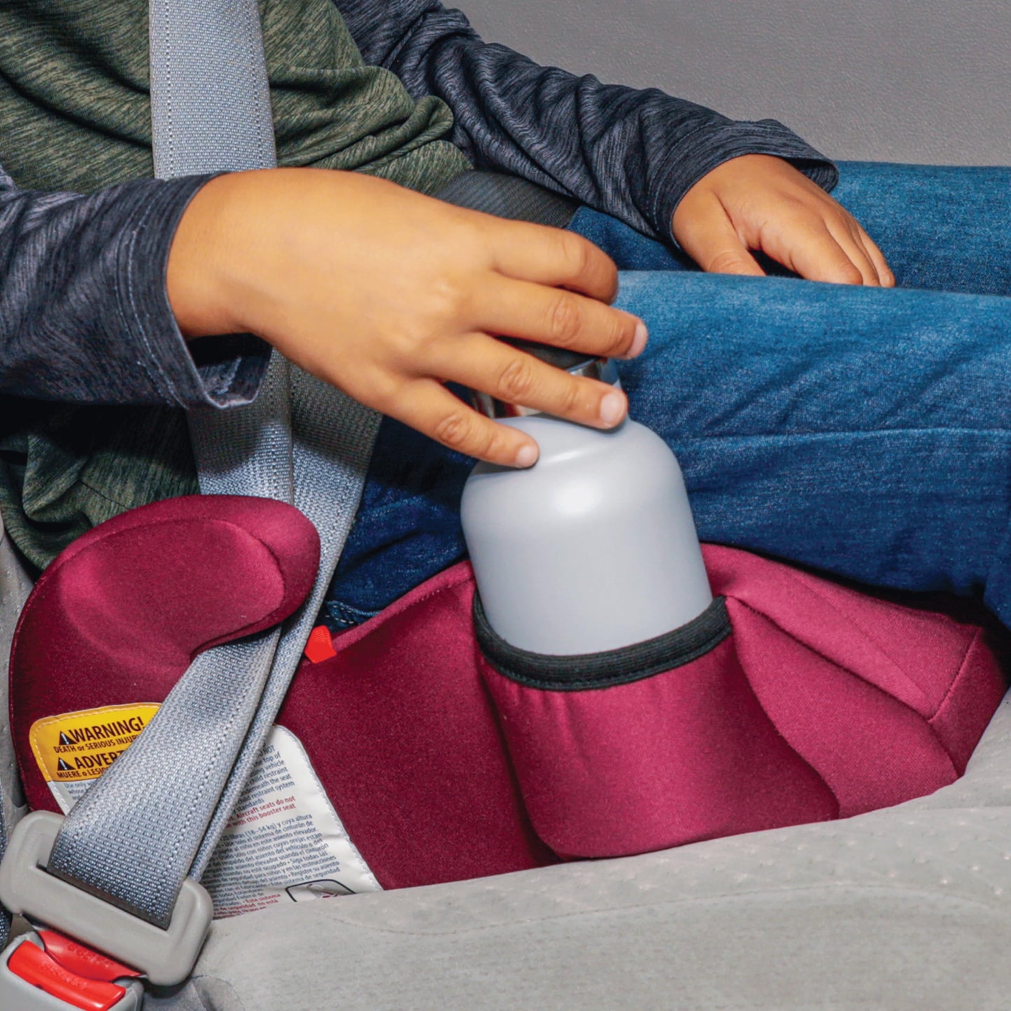 Diono Solana 2022, No Latch, Pack of 2 Backless Booster Car Seats, Lightweight, Machine Washable Covers, Cup Holders, Pink