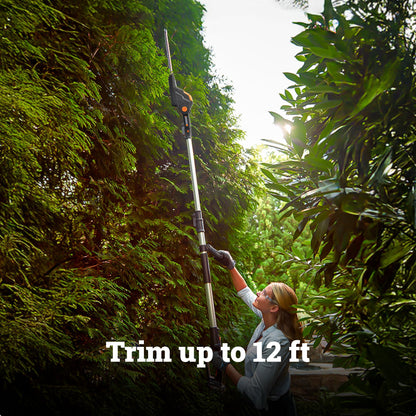 WORX WG252.9 20V 20" Cordless Hedge Trimmer, Reach Up to 12 Inch, Extended Pole, 180° Rotation Head, Battery & Charger Not Included 🍁 All In One Marketplace Canada