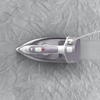 T-Fal Virtuo Steam Iron for Clothes with Retractable Cord, Portable Iron and Steamer for Clothes, Ceramic Nonstick Soleplate, 1500 Watts, Anti-Drip, Auto-Off, Scratch Resistant, Grey - Available at All In One Marketplace Canada