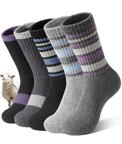 SIMIYA Merino Wool Socks for Women 5 Pairs Extra Thick Winter Thermal Warm 🍁 All In One Marketplace Canada