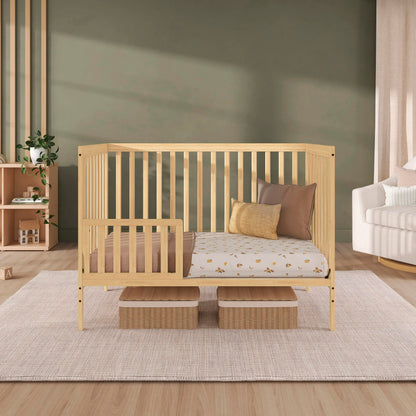 Dream On Me Synergy 5-in-1 Convertible Crib in Natural, Greenguard Gold Certified, BSA Certified, 3 Mattress Height Settings, Classic Nursery Furniture 🍁 All In One Marketplace Canada