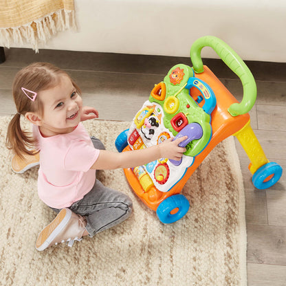 VTech Sit-to-Stand Learning Walker (Frustration Free Packaging - English Version), Orange