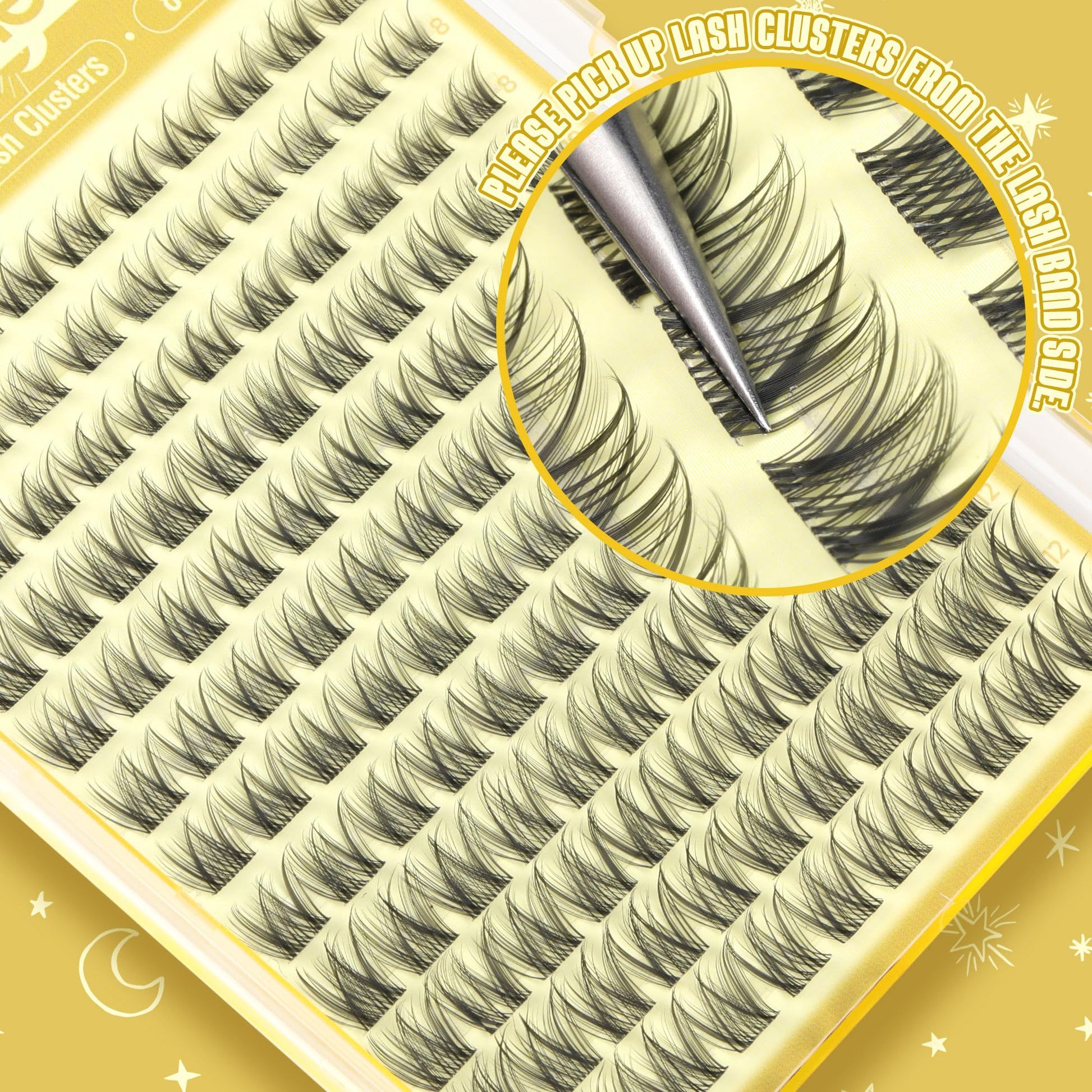 Lash Clusters Natural Eyelash Clusters 8-12MM Wispy Lash Extensions C Curve Individual Lashes Clear Band Cluster Lashes Clean Makeup DIY Lash Pack (Short Ver.) - Available at All In One Marketplace Canada