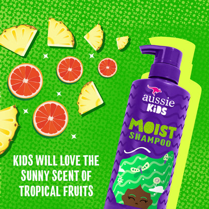 Aussie Kids Moist Detangler Pack for Kids, Shampoo & Conditioner, 475 mL each + Detangler Spray, 236 mL