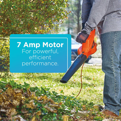 BLACK+DECKER Electric Leaf Blower, 7-Amp (LB700) - Available at All In One Marketplace Canada