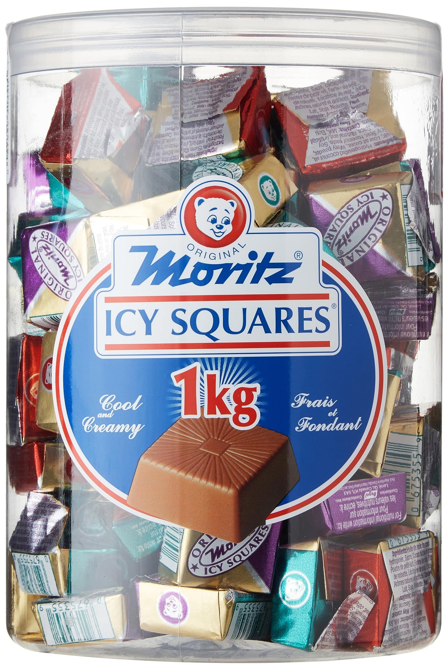 Moritz Icy Chocolate Squares - 90 Count, 1kg Pack