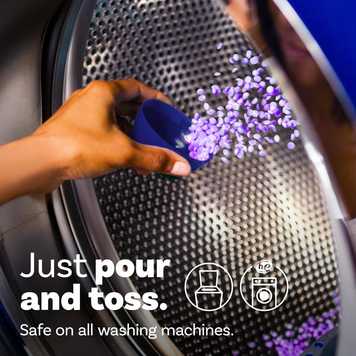 Downy Infusions In-Wash Laundry Scent Booster Beads, CALM, Soothing Lavender and Vanilla Bean, 680 g