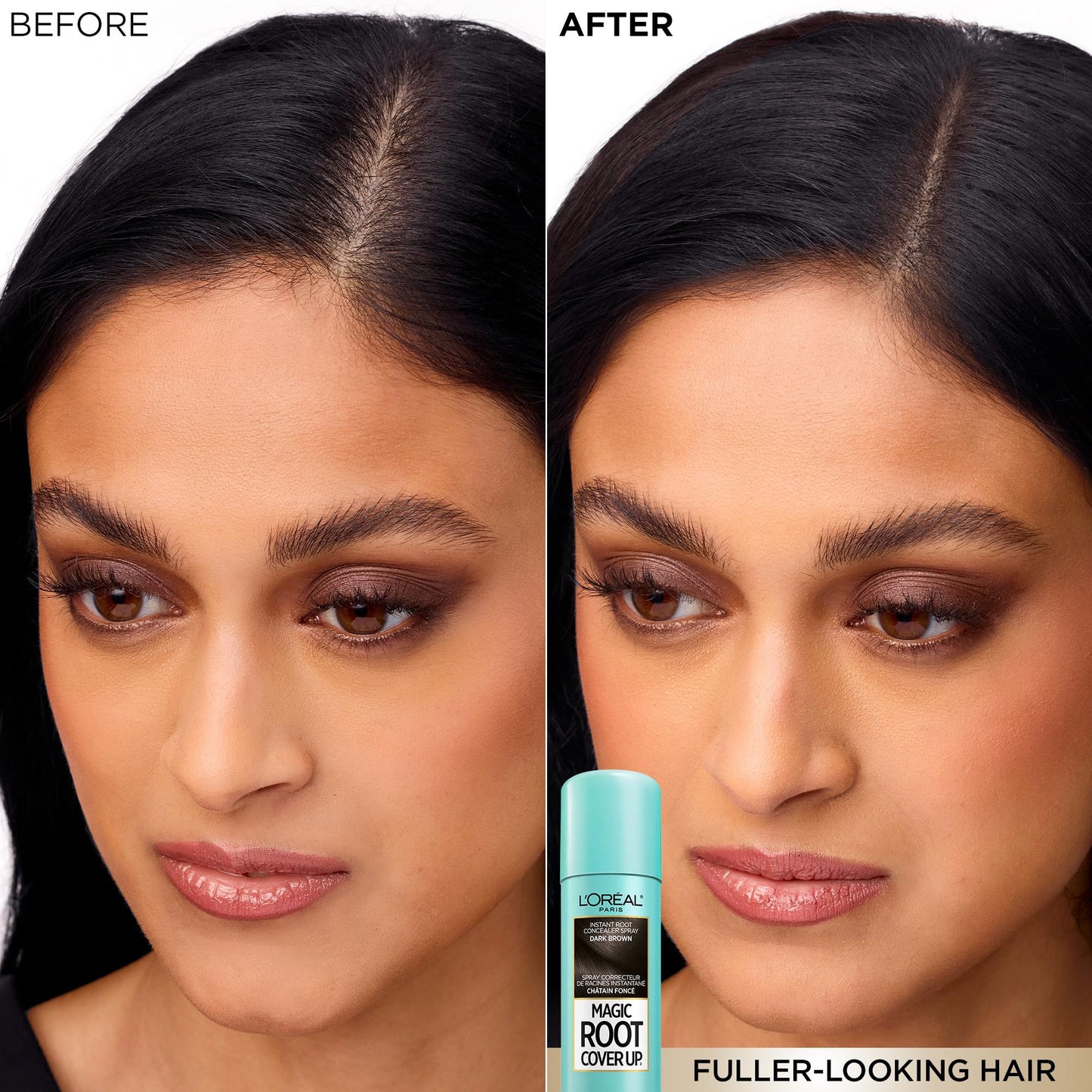 L'Oréal Paris Magic Root Cover Up Root Touch Up, Temporary Hair Dye, Light Brown Hair Dye, Hair Root Touch Up for Thinning Hair, Grey Coverage, Pack of 2 Hair Dye L'Oreal Paris