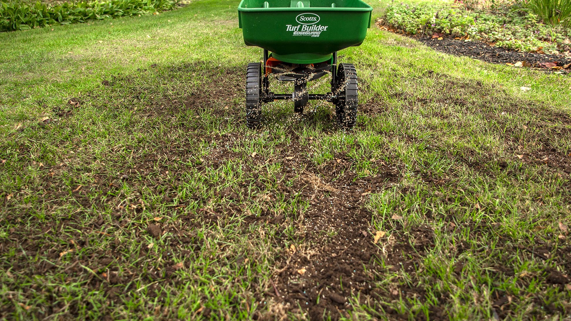 Scotts Turf Builder Quick & Thick Grass Seed, 1.2kg (173 sq Meters / 1,863 sq feet Coverage) | Grow a Thick, Green Lawn Fast. for Areas that Experience Sun & Shade