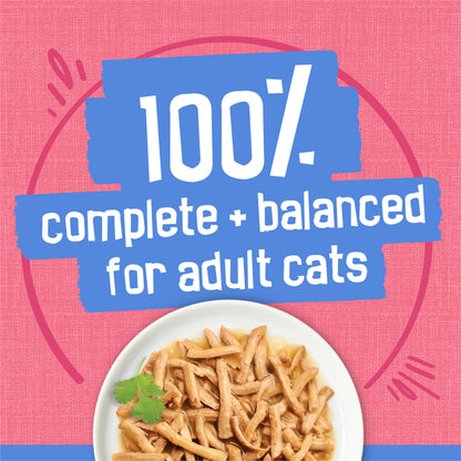 Friskies Wet Cat Food, Shredded Chicken & Salmon Dinner 156g (24 Pack) Friskies