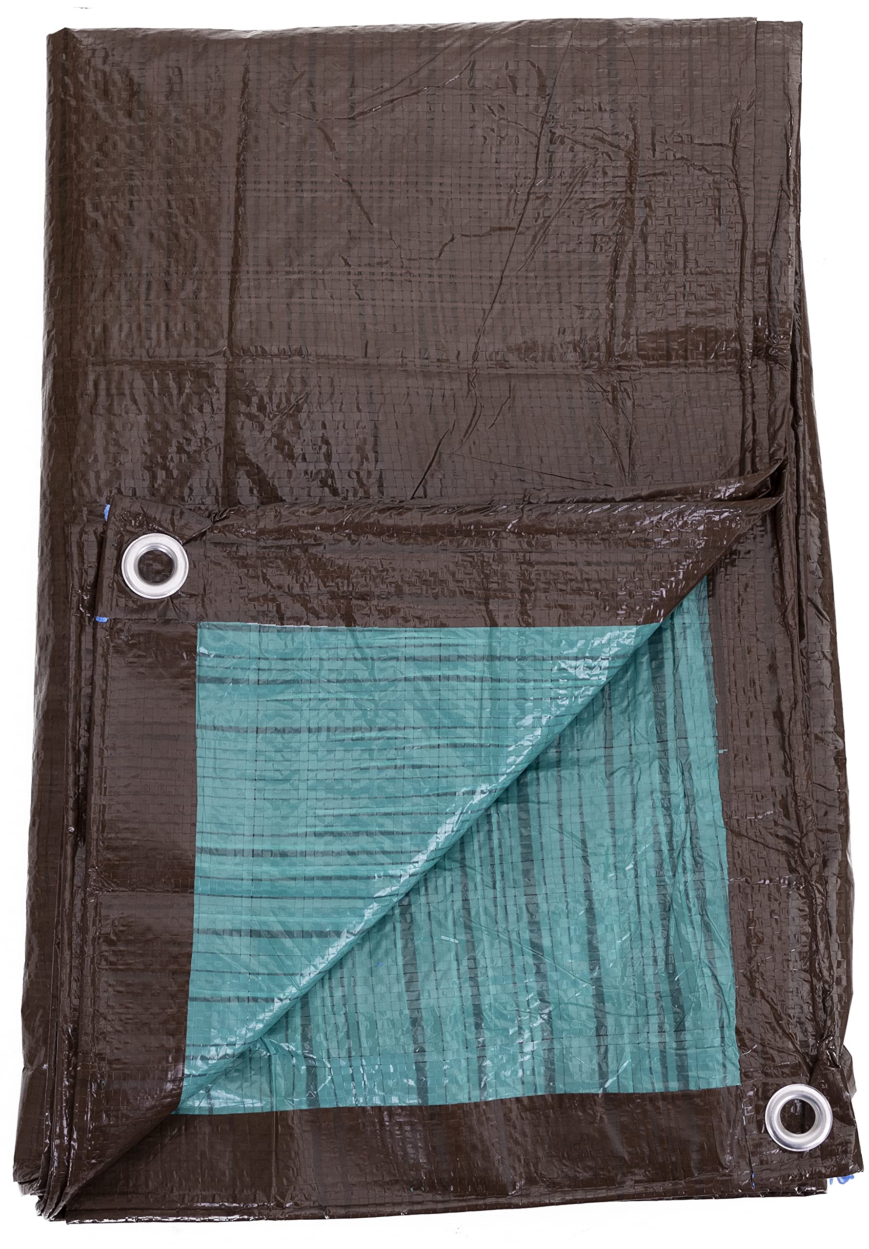 Kotap 20-ft x 20-ft Reversible Brown/Green Poly Tarp, Item: TBG-2020 Kotap
