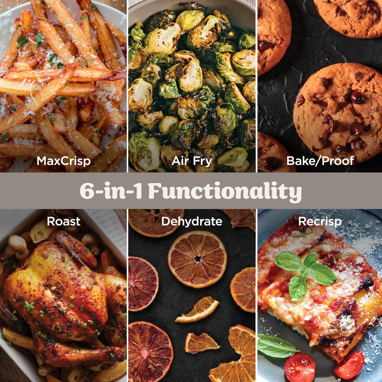 Ninja Crispi Pro 6-in-1 Glass Air Fryer | 6qt & 2.5qt Glass Containers with Storage Lids | Non-Toxic | Meal Prep, Microwave, Freezer & Dishwasher Safe | Air Fry, Bake & More | Bone | AS101CLG - Available at All In One Marketplace Canada