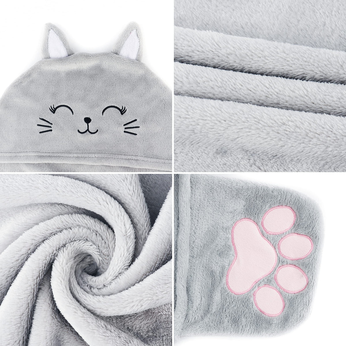 Moyel Cat Wearable Hooded Blanket Gifts for Women on Christmas Birthday 🍁 All In One Marketplace Canada