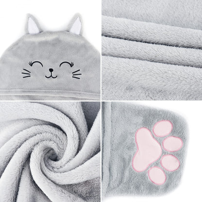 Moyel Cat Wearable Hooded Blanket Gifts for Women on Christmas Birthday 🍁 All In One Marketplace Canada