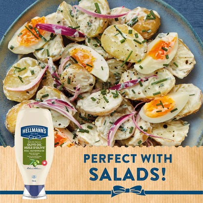 Hellmann's Mayonnaise ideal condiment for sandwiches, salads and burgers Olive Oil with free run eggs and canola oil 750 ml