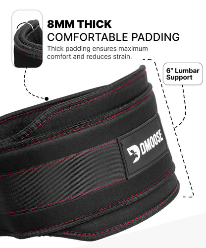 DMoose Dip Belt for Weightlifting, Weight Belt with Chain for Pullup, Gym Lifting Belt for Powerlifting, Squat, Bodybuilding, Heavy Duty Steel, Workout Belt with Comfortable Neoprene Support - Available at All In One Marketplace Canada