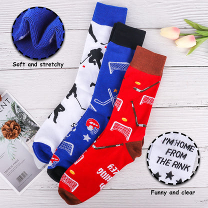 Moyel Hockey Socks Funny Gifts for Men Teen Boys Size 7-13 🍁 All In One Marketplace Canada