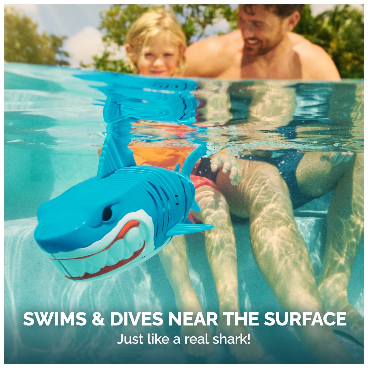 SwimWays Rainbow Reef Shark Water-Activated Pool Toy for Ages 5+ 🍁 All In One Marketplace Canada