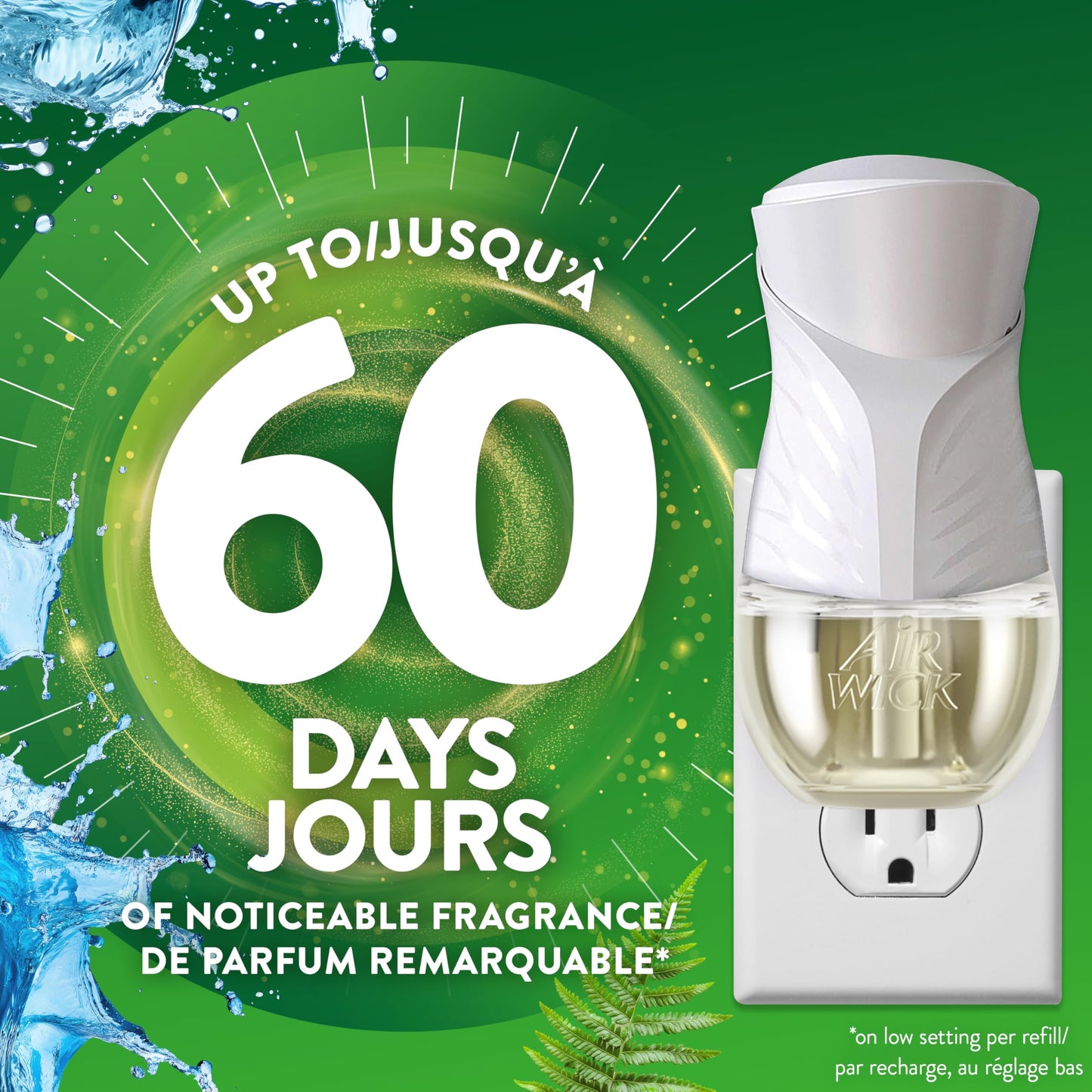 Air Wick Plug In Scented Oil Air Freshener Refills for Home – Infused with Essential Oils – 5 Count – Ocean Breeze Scent - Available at All In One Marketplace Canada