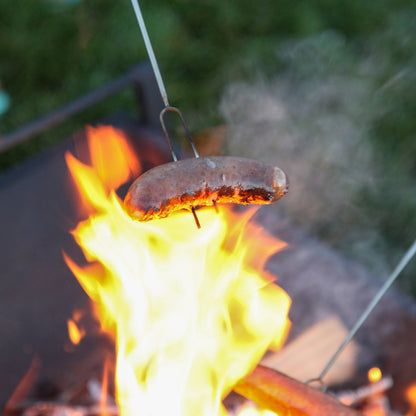 MalloMe Marshmallow Roasting Sticks - Smores Skewers for Fire Pit Kit - Hot Dog Camping Accessories Campfire Marshmellow 32 Inch Long Fork - 5 Pack - Available at All In One Marketplace Canada