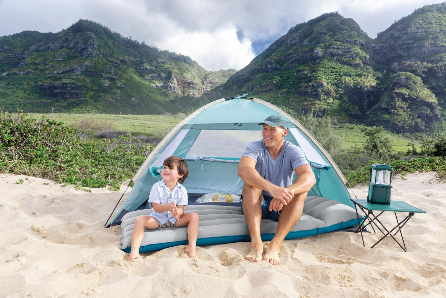 INTEX 67997E Camping Air Mattress Mat 26.5" x 72.5": Durable Outdoor Use – 2-PLY Laminate – Velvety Surface – Unique Construction – 300lb Weight Capacity Intex