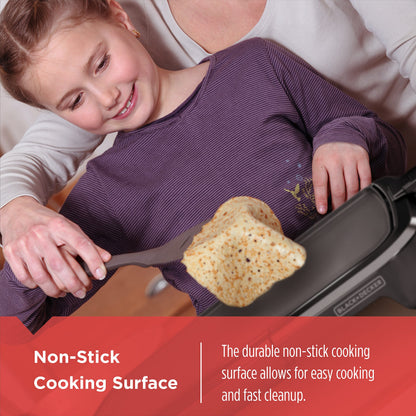BLACK+DECKER Family-Sized XL Electric Griddle with Removable Drip Tray BLACK+DECKER
