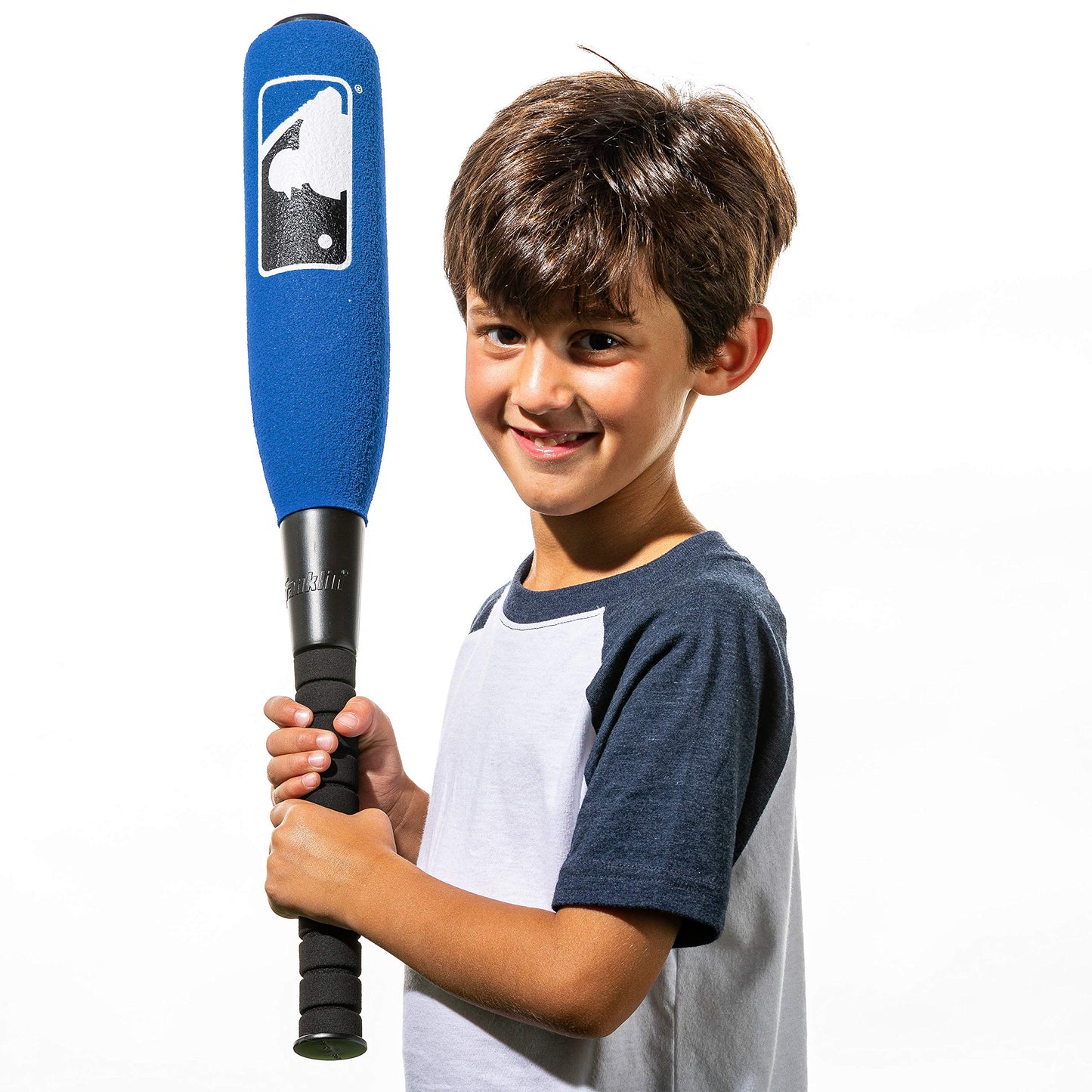 Franklin Sports MLB Kids Foam Baseball Bat + Ball Set - Jumbo Oversize Toy Bat + Foam Ball for Kids + Toddlers - Blue - 24" Franklin Sports