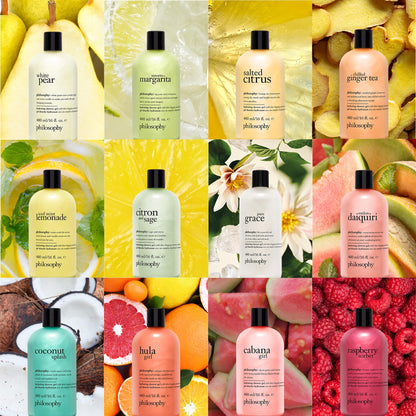 philosophy hydrating shower gel salted citrus, 480ml (16oz) philosophy