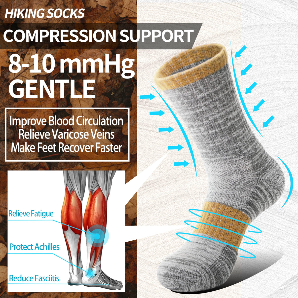 Anlisim Merino Wool Hiking Running Socks for Women, Boot Work Crew Socks 🍁 All In One Marketplace Canada